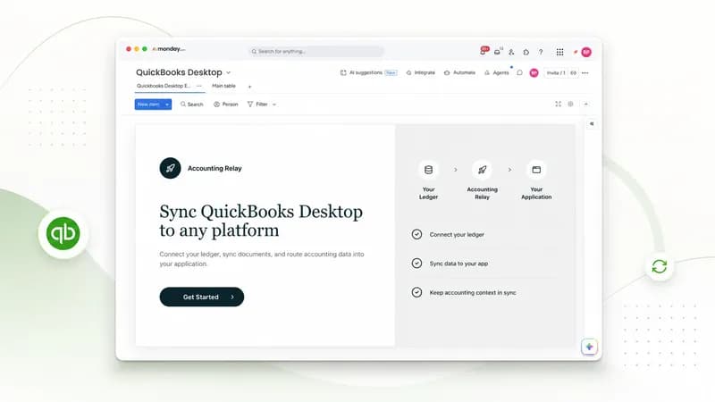 Sync QuickBooks Desktop to monday.com with Boost Plugins