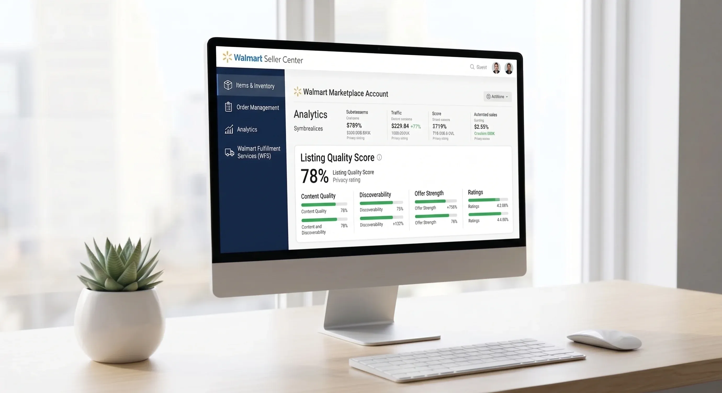 Computer with a data dashborad 