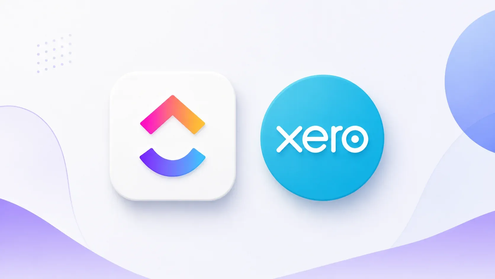 picture-of-the-clickup-and-xero-logos-side-by-side